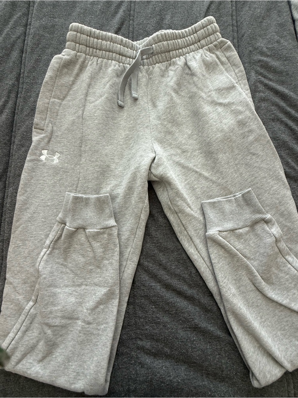 Under Armour Gray Men's Fleece Joggers with Logo